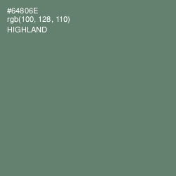 #64806E - Highland Color Image