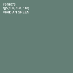 #648076 - Viridian Green Color Image