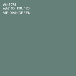 #648078 - Viridian Green Color Image