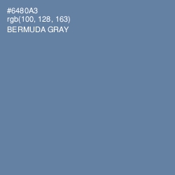 #6480A3 - Bermuda Gray Color Image