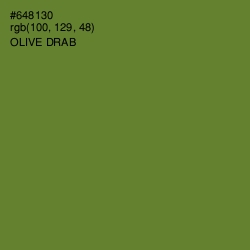 #648130 - Olive Drab Color Image