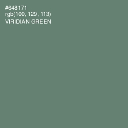 #648171 - Viridian Green Color Image