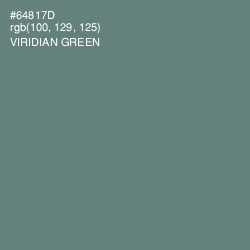 #64817D - Viridian Green Color Image