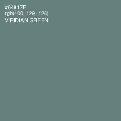 #64817E - Viridian Green Color Image