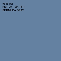 #6481A1 - Bermuda Gray Color Image