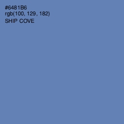 #6481B6 - Ship Cove Color Image