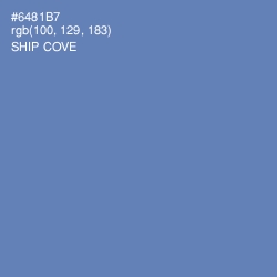 #6481B7 - Ship Cove Color Image