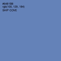 #6481B8 - Ship Cove Color Image