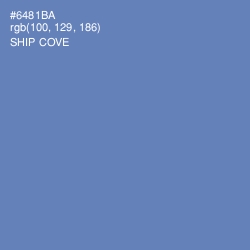#6481BA - Ship Cove Color Image