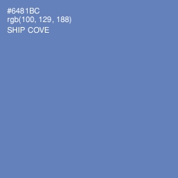 #6481BC - Ship Cove Color Image