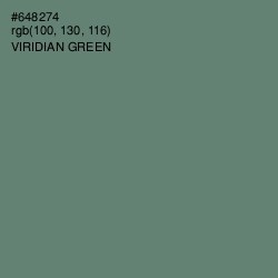 #648274 - Viridian Green Color Image