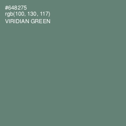 #648275 - Viridian Green Color Image