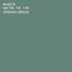 #648278 - Viridian Green Color Image