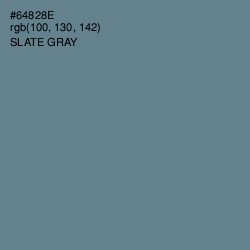 #64828E - Slate Gray Color Image