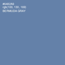 #6482A9 - Bermuda Gray Color Image