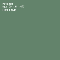 #64836B - Highland Color Image