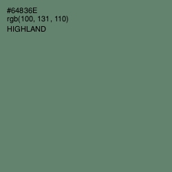 #64836E - Highland Color Image