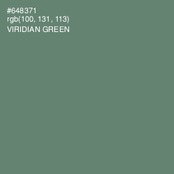 #648371 - Viridian Green Color Image