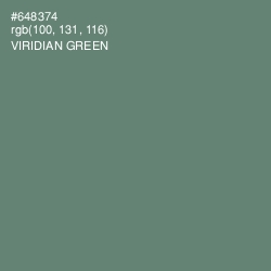 #648374 - Viridian Green Color Image