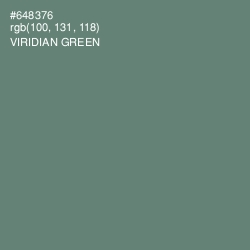 #648376 - Viridian Green Color Image