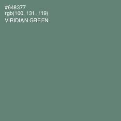 #648377 - Viridian Green Color Image