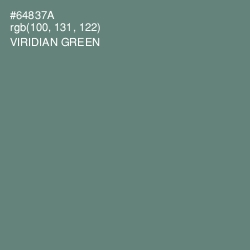 #64837A - Viridian Green Color Image