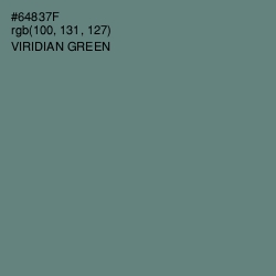 #64837F - Viridian Green Color Image