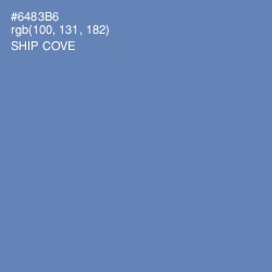 #6483B6 - Ship Cove Color Image