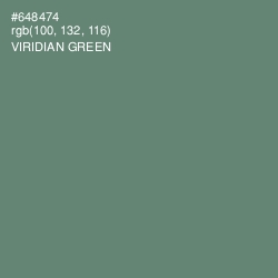 #648474 - Viridian Green Color Image