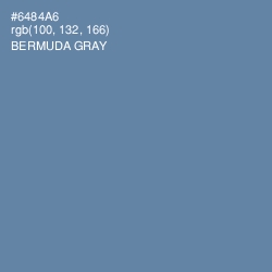 #6484A6 - Bermuda Gray Color Image