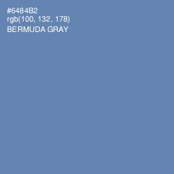 #6484B2 - Bermuda Gray Color Image
