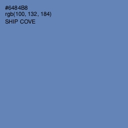 #6484B8 - Ship Cove Color Image