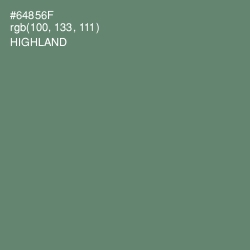 #64856F - Highland Color Image