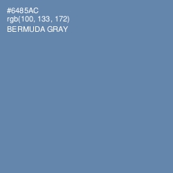 #6485AC - Bermuda Gray Color Image