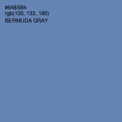 #6485B4 - Bermuda Gray Color Image