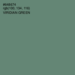 #648674 - Viridian Green Color Image