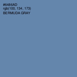 #6486AD - Bermuda Gray Color Image