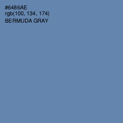 #6486AE - Bermuda Gray Color Image