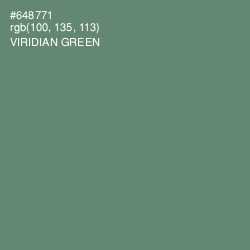 #648771 - Viridian Green Color Image