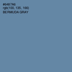 #6487A6 - Bermuda Gray Color Image