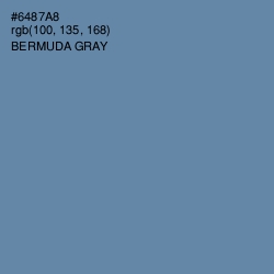 #6487A8 - Bermuda Gray Color Image