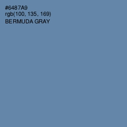 #6487A9 - Bermuda Gray Color Image