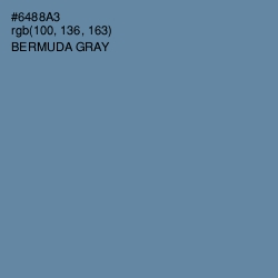 #6488A3 - Bermuda Gray Color Image