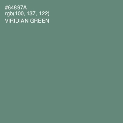 #64897A - Viridian Green Color Image