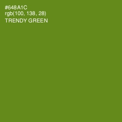 #648A1C - Trendy Green Color Image