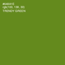 #648A1E - Trendy Green Color Image