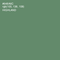 #648A6C - Highland Color Image