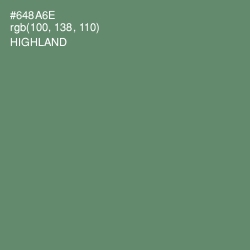 #648A6E - Highland Color Image