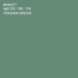 #648A77 - Viridian Green Color Image