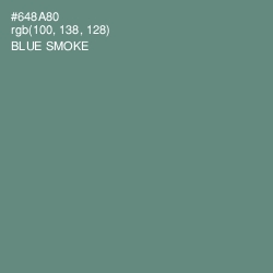 #648A80 - Blue Smoke Color Image